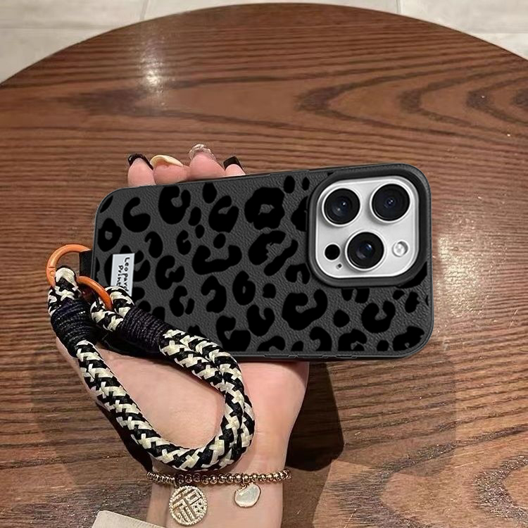 Realme Note 50 - Casing Motif Macan Tutul dengan Tali