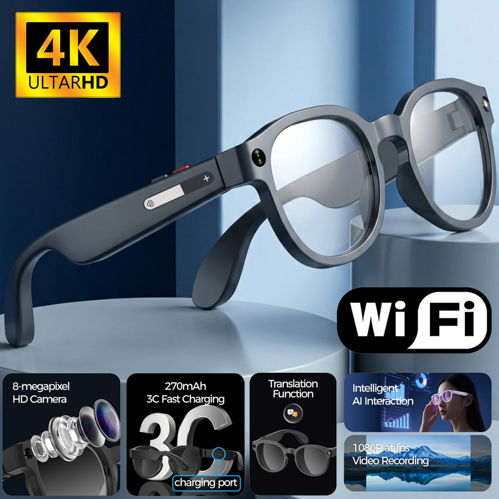 Smart Glasses Lens - Kacamata Pintar AI 2026 Terjemahan AI