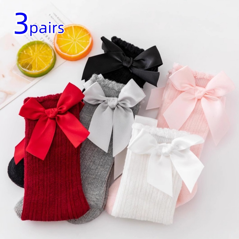 Baby Sock Oximeter - Kaus Kaki Bayi Perempuan 3 Pasang/Set
