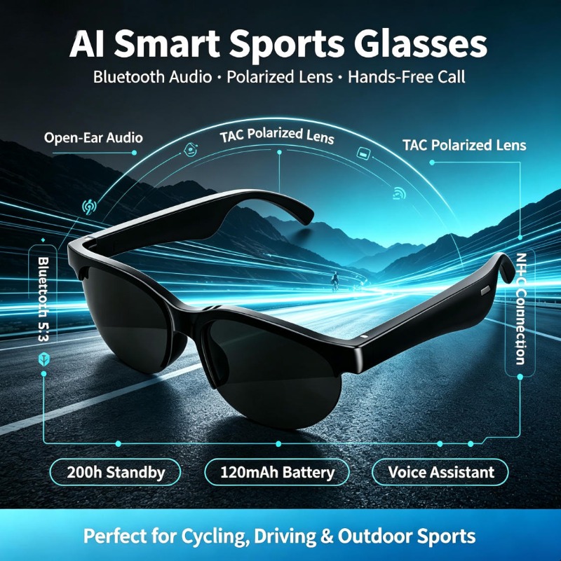 Kacamata Pintar Bluetooth TAC  - Smart Glasses Lens ulasan dan harga