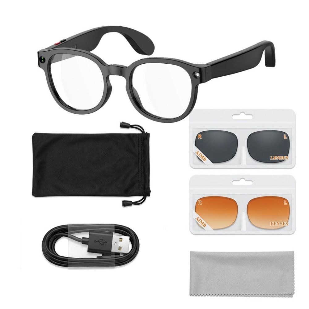 Kacamata Pintar AI 2 in 1, Fot - Smart Glasses Lens ulasan dan harga