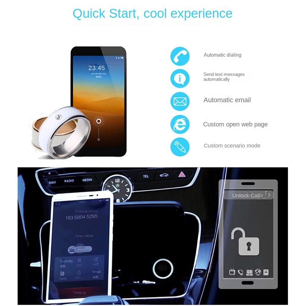 Cincin Pintar NFC Stainless St - Smart Ring Nfc Pay ulasan dan harga