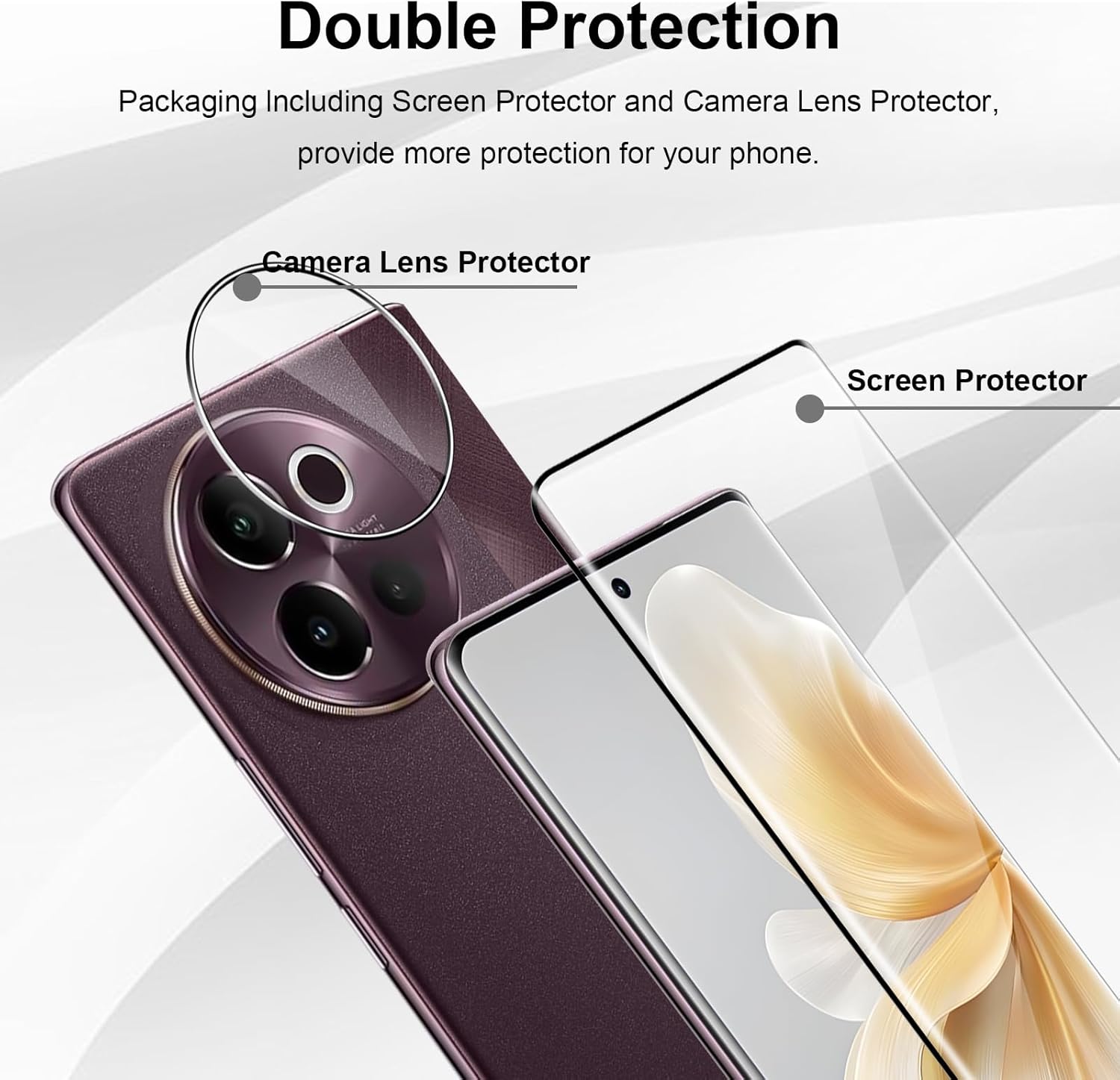 Kaca Tempered 3D melengkung 9H - Vivo V40 ulasan dan harga